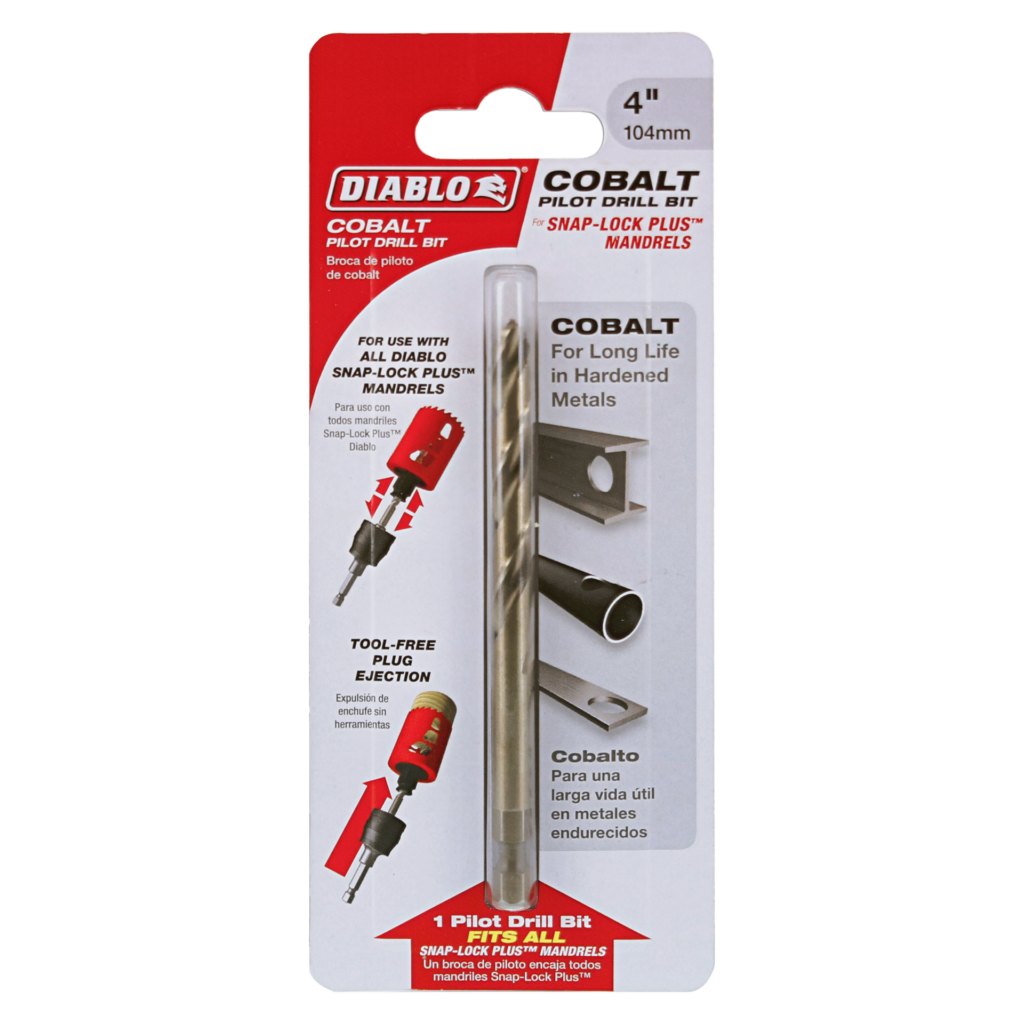 4" Cobalt Pilot Drill Bit for Hardened Metals