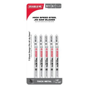 3-5/8" 17/14TPI High Speed Steel Jig Saw Blades for Thick Metal (5-Pack)