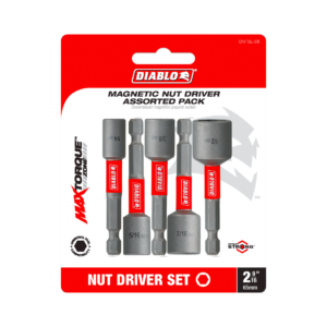 2-9/16" Magnetic Nut Driver Assorted Pack (5-Piece)