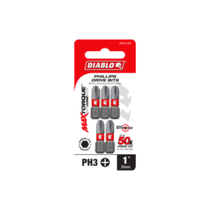 1" #3 Phillips Drive Bits (5-Pack)