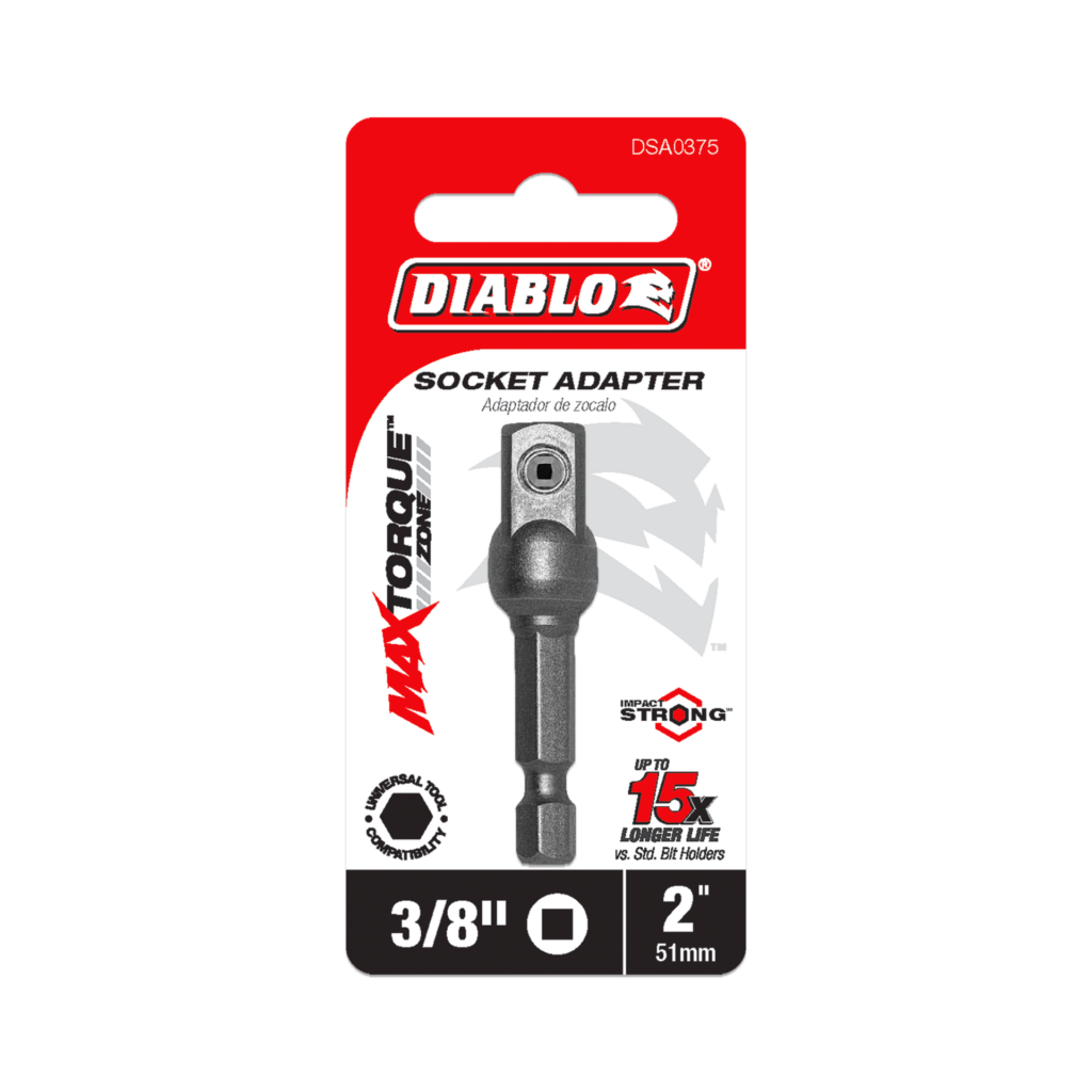 1/4" Hex to 3/8" Square Socket Adapter