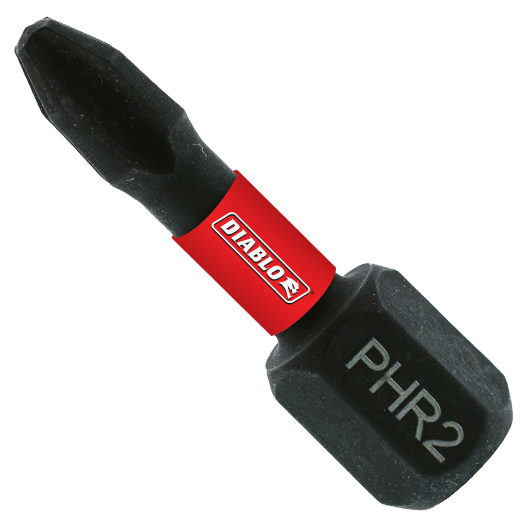 1" #2 Phillips Reduced for Drywall Screws Drive Bit (Bulk)