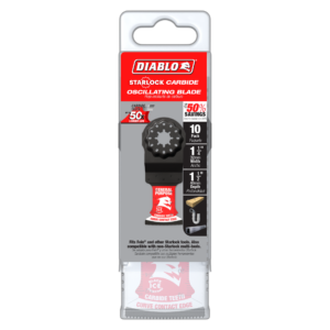 1-1/4" AMPED™ Demo Demon™ Starlock Carbide Teeth Oscillating Blades for General Purpose Cuts