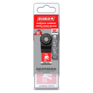 1-1/4" AMPED™ Steel Demon™ Starlock Carbide Teeth Oscillating Blades for Metal (10-Pack)