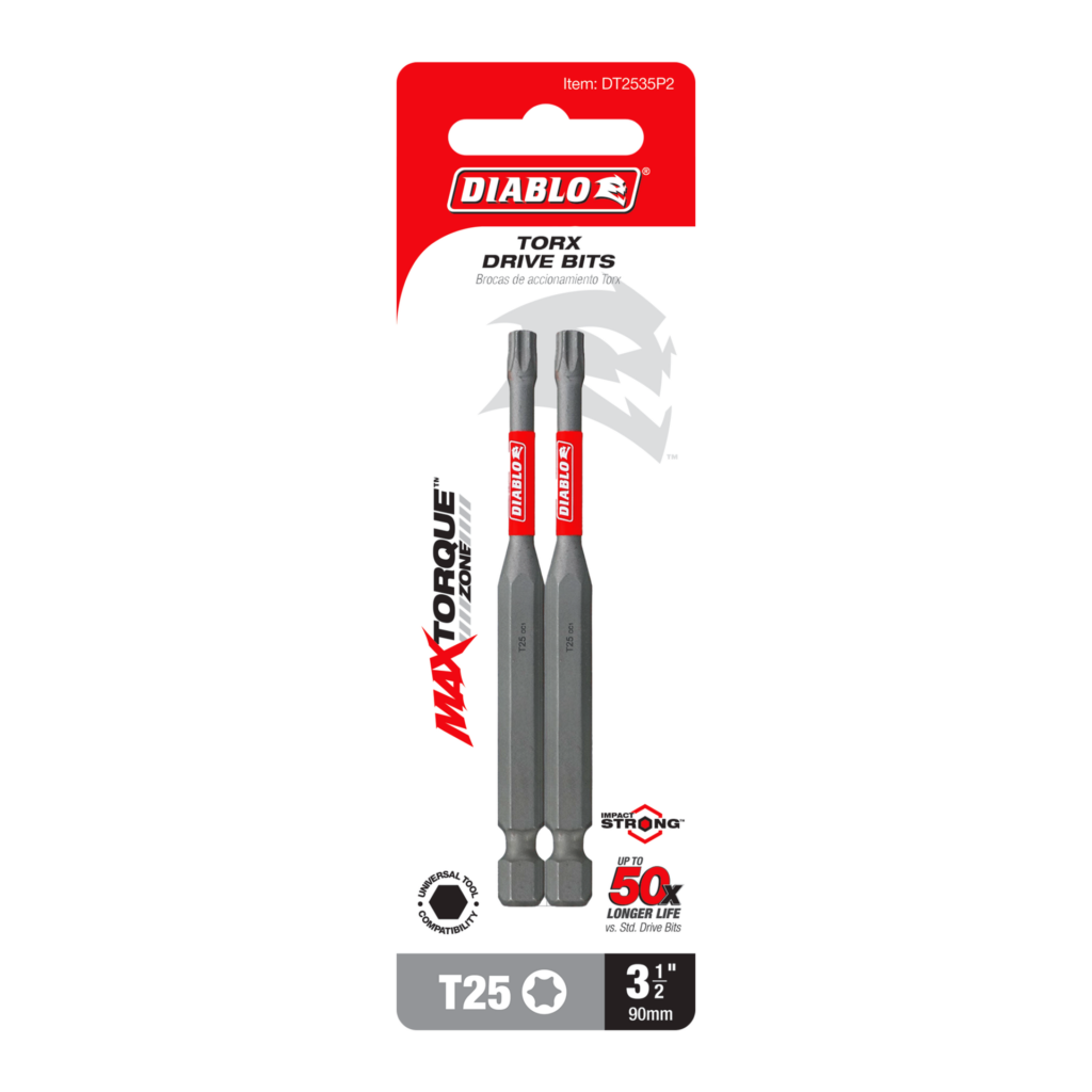 3-1/2" #25 Torx Drive Bit (2-Pack)