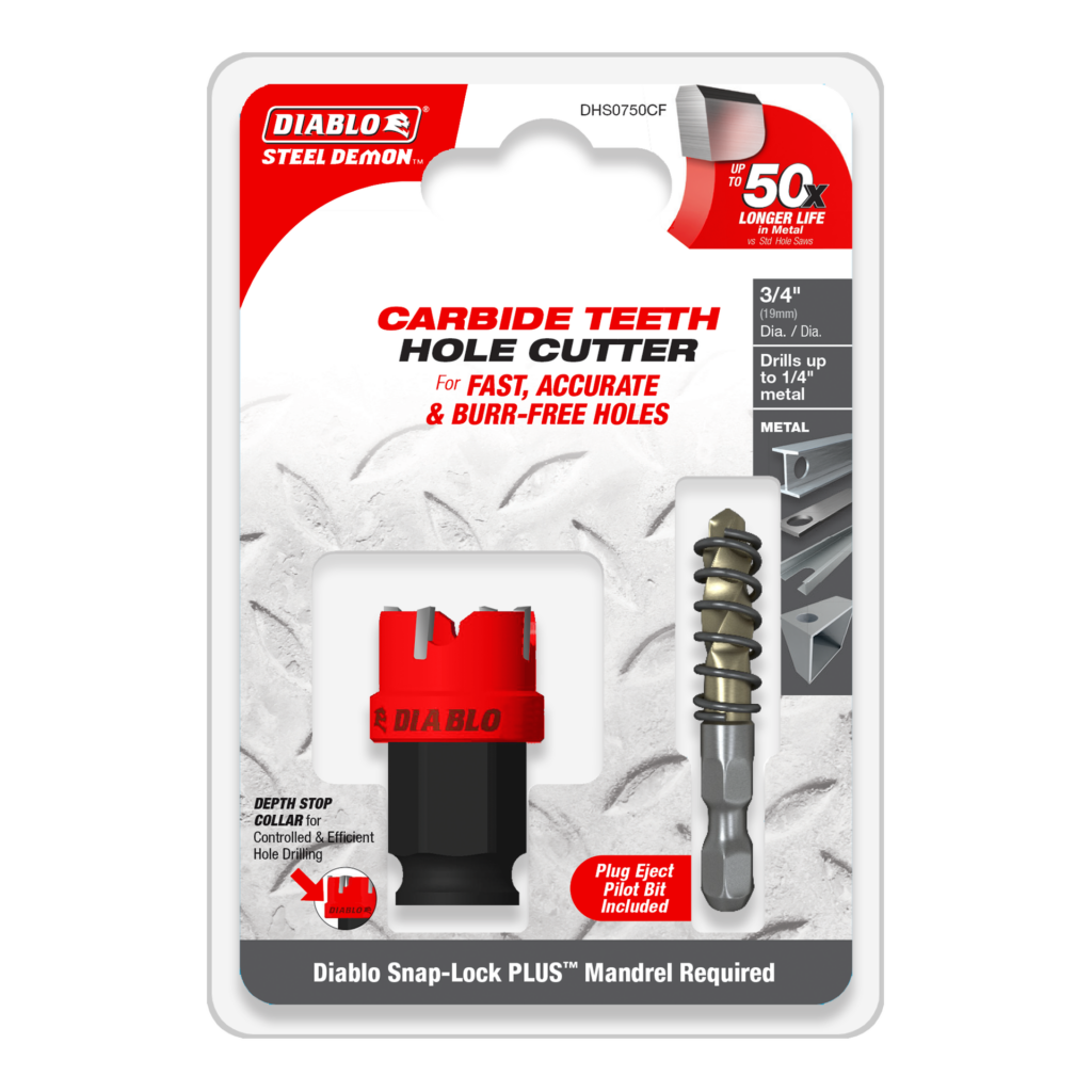 3/4" Steel Demon™ Carbide Teeth Hole Cutter