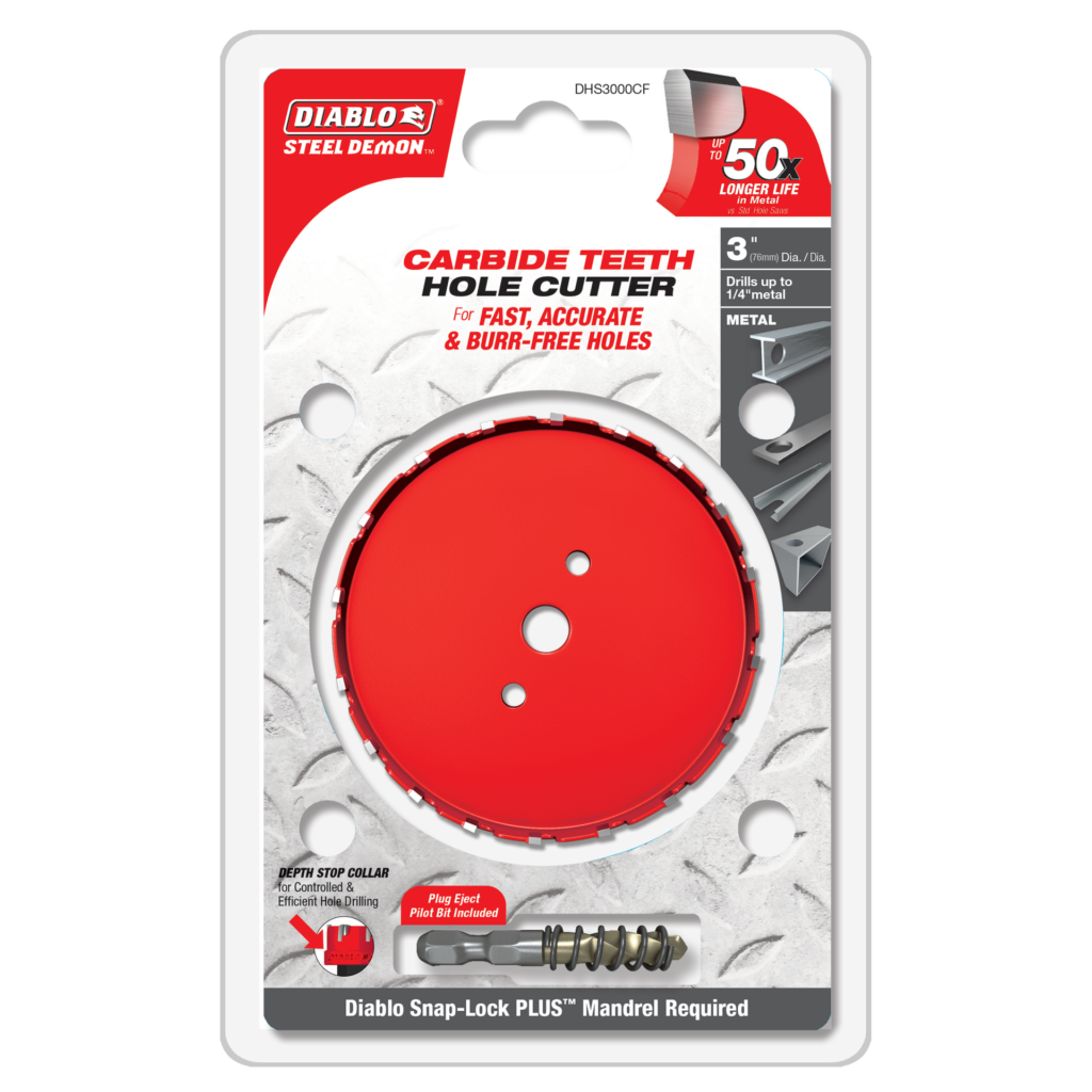 3" Steel Demon™ Carbide Teeth Hole Cutter