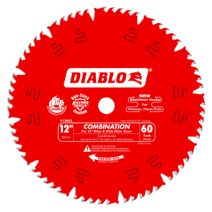 12" x 60-Teeth Combination Saw Blade for Wood