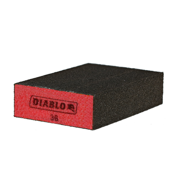 Flat 36-Grit (Ultra Coarse) Sanding Sponge (3-Piece)