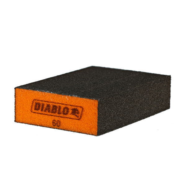 4" x 2-1/2" x 1" 60-Grit Flat Edge Sanding Sponges (3-Piece)