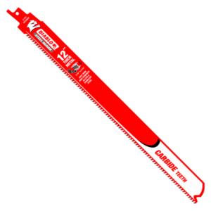 12" 8TPI Steel Demon™ Carbide Teeth Reciprocating Saw Blade for Thick Metal (3-Pack)