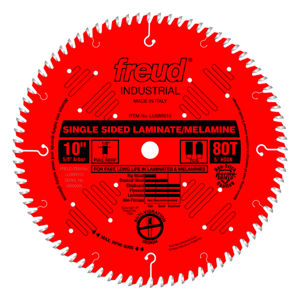 10" Single Sided Laminate/Melamine Blade